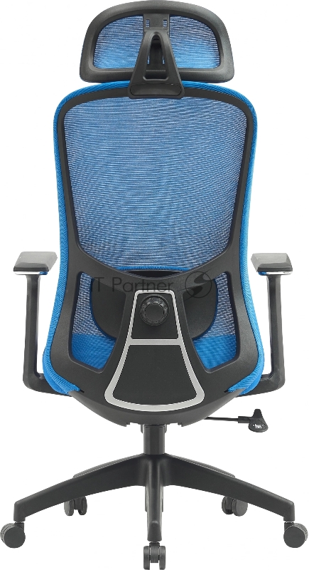 Кресло Cactus CS-MC515-BL темно-синий сиденье темно-синий сетка/ткань с подголов. крестов. пластик пластик черный