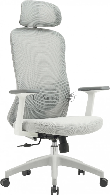 Кресло Cactus CS-GMC515-GY серый сиденье серый сетка/ткань с подголов. крестов. пластик пластик серый