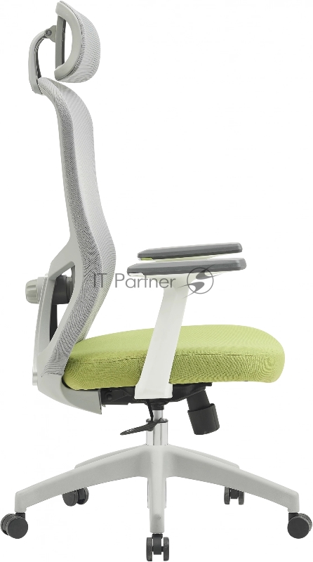 Кресло Cactus CS-GMC515-GYGN серый сиденье салатовый сетка/ткань с подголов. крестов. пластик пластик серый