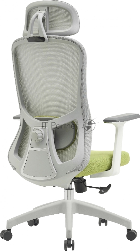 Кресло Cactus CS-GMC515-GYGN серый сиденье салатовый сетка/ткань с подголов. крестов. пластик пластик серый