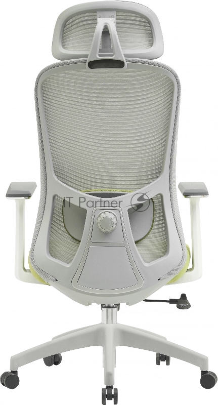 Кресло Cactus CS-GMC515-GYGN серый сиденье салатовый сетка/ткань с подголов. крестов. пластик пластик серый