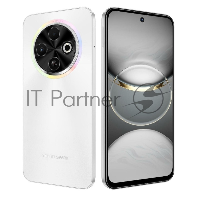 Смартфон TECNO Spark 30C 6.67(1600x720) NFC Cam (48/8) Helio G81 2ГГц(8) (8/256)Гб A14 5000мАч Белый Orbit White KL5n 4894947051791