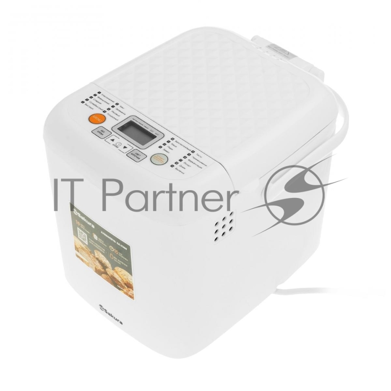 Хлебопечь Sakura SA-7508W 500Вт 19прогр 500/600гр