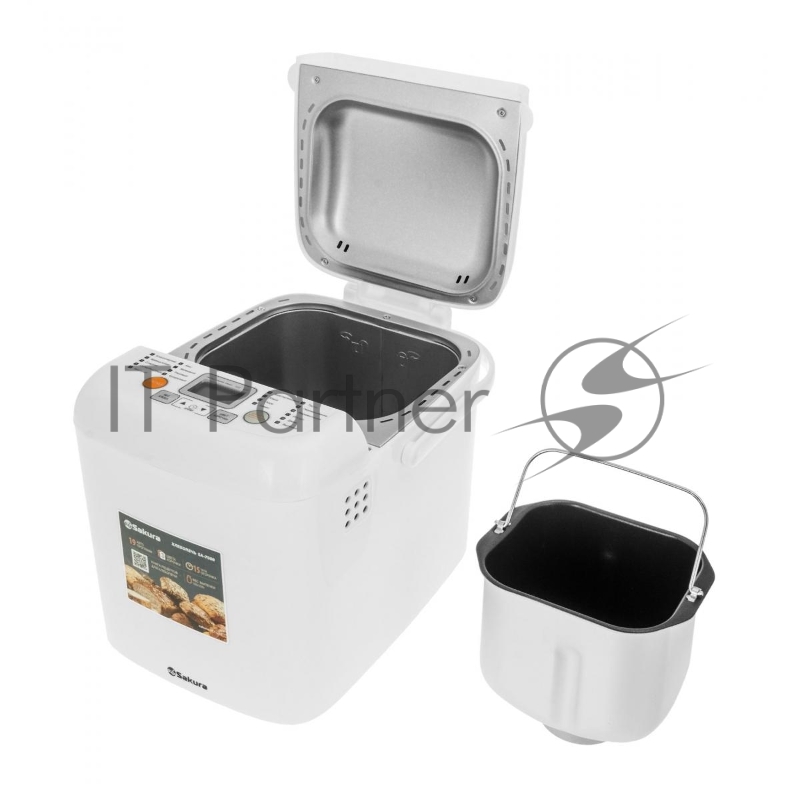 Хлебопечь Sakura SA-7508W 500Вт 19прогр 500/600гр