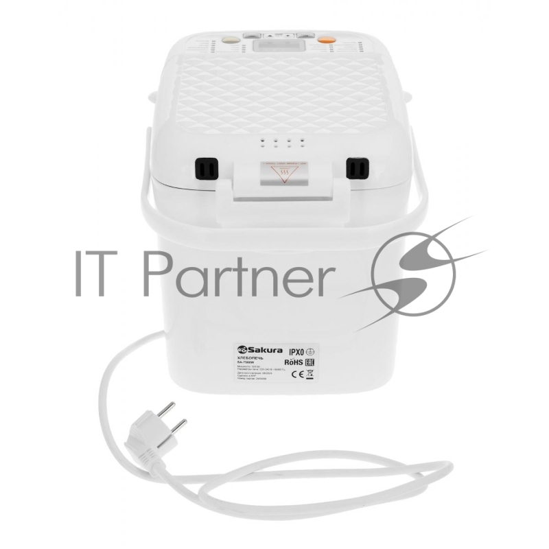 Хлебопечь Sakura SA-7508W 500Вт 19прогр 500/600гр