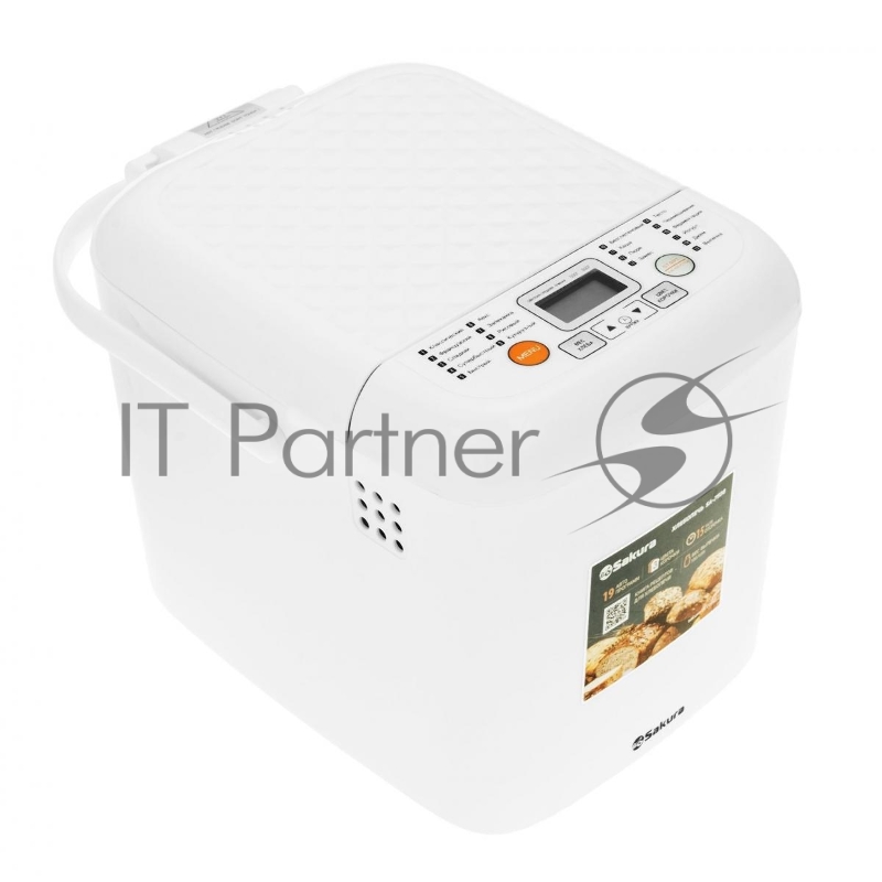 Хлебопечь Sakura SA-7508W 500Вт 19прогр 500/600гр