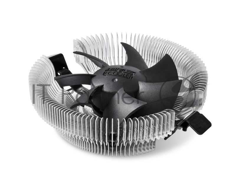 Кулер PCCooler E80 S775/1150/51/55/56/AM2/2+/AM3/ (72 шт/кор, TDP 65W, вент-р 80мм, 2200RPM, 22dBa) Retail Color Box