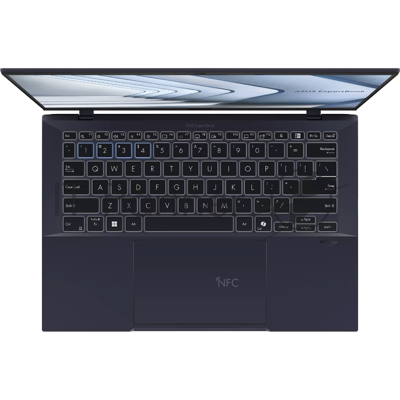 Ноутбук/ ASUS B9403CVAR-KM1317 14(2880x1800 OLED)/Intel Core 7 150U(1.8Ghz)/32768Mb/2TbPCISSD 1y/0.99kg/Star Black/DOS + магн корп NumberPad чехол кабель microHDMI--RJ45
