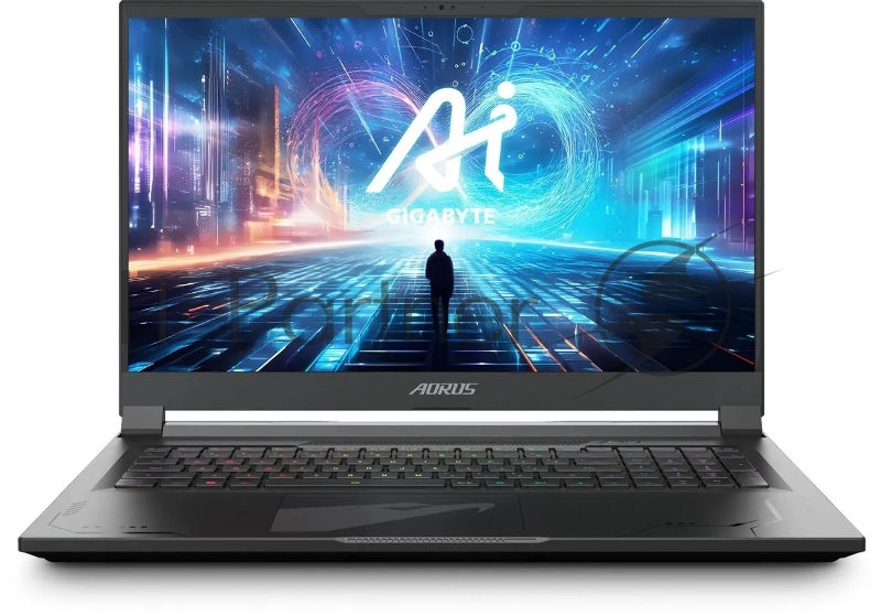 Ноутбук Gigabyte Aorus 17X AXG Core i9 14900HX 32Gb SSD2Tb NVIDIA GeForce RTX4080 12Gb 17.3 IPS QHD (2560x1440) Windows 11 Home black WiFi BT Cam (AXG-64KZ665SH)