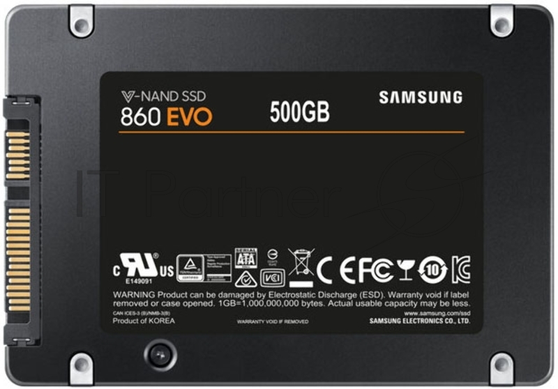 SSD диск 500ГБ 2.5 Samsung 860 EVO MZ-76E500BW (SATA III)