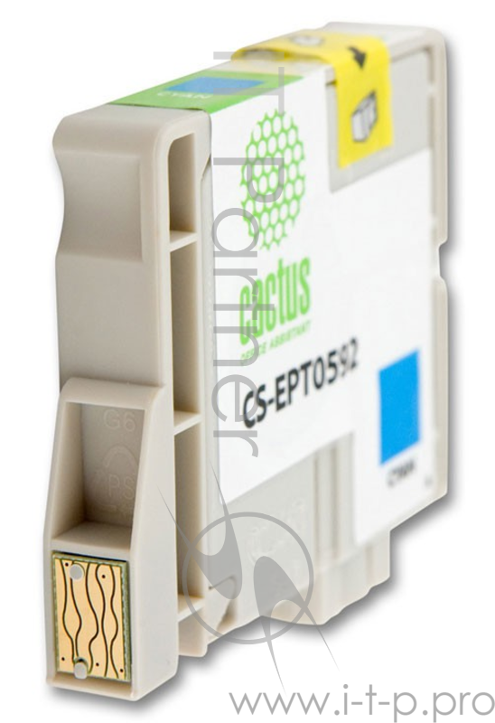 Картридж струйный Cactus CS-EPT0592 голубой для Epson Stylus Photo R2400 (14.8мл)