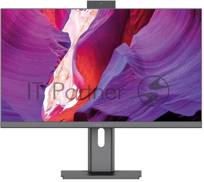 Моноблок Digma Pro Unity 23.8 Full HD i3 12100 (3.3) 16Gb SSD512Gb UHDG CR Windows 11 Professional GbitEth WiFi BT 90W клавиатура мышь Cam серый/черный 1920x1080