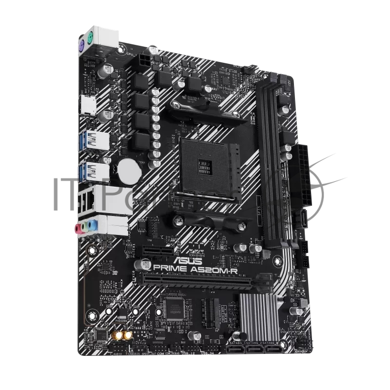 Материнская плата ASUS PRIME A520M-R, AM4, AMD A520, 2xDDR4, 4xSATA, 1xM.2, 1xPCI-E 3.0 x16, 1xPCI-E x1, 1xHDMI, 1x 1Gb LAN, 2xUSB-A 2.0, 4xUSB-A 3.2 Gen 1, 3x3.5 мм, 7.1, Micro-ATX