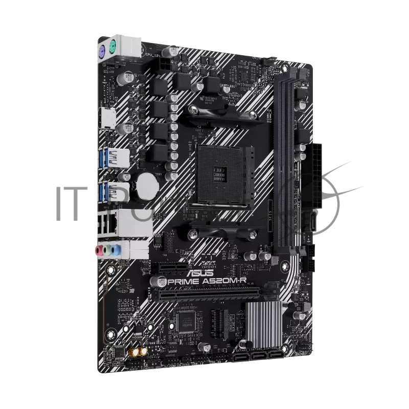 Материнская плата ASUS PRIME A520M-R, AM4, AMD A520, 2xDDR4, 4xSATA, 1xM.2, 1xPCI-E 3.0 x16, 1xPCI-E x1, 1xHDMI, 1x 1Gb LAN, 2xUSB-A 2.0, 4xUSB-A 3.2 Gen 1, 3x3.5 мм, 7.1, Micro-ATX