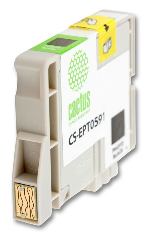 Картридж струйный Cactus CS-EPT0591 черный для Epson Stylus Photo R2400 (14.8мл)