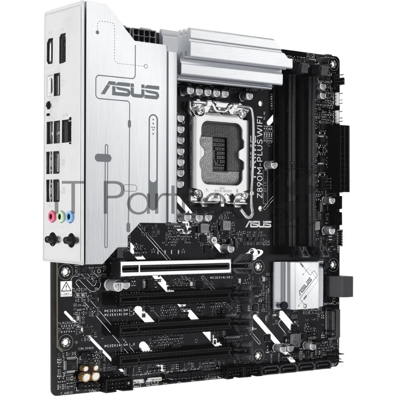 Материнская плата/ MB ASUS INTEL Z890 s1851, 4xDDR5(192GB), 1xPCIe 5.0x16, 3xPCIe 4.0x16, 1xLAN (2.5GbE), Wi-Fi, BT, 6xSATA 6Gb/s, 3xM.2, 1xUSB-C, 7xUSB 3.2, mATX, 90MB1J80-M0EAY0