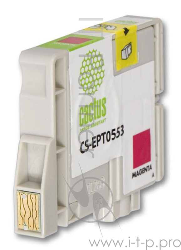 Картридж струйный Cactus CS-EPT0553 пурпурный для Epson Stylus RX520/Stylus Photo R240 (10мл)