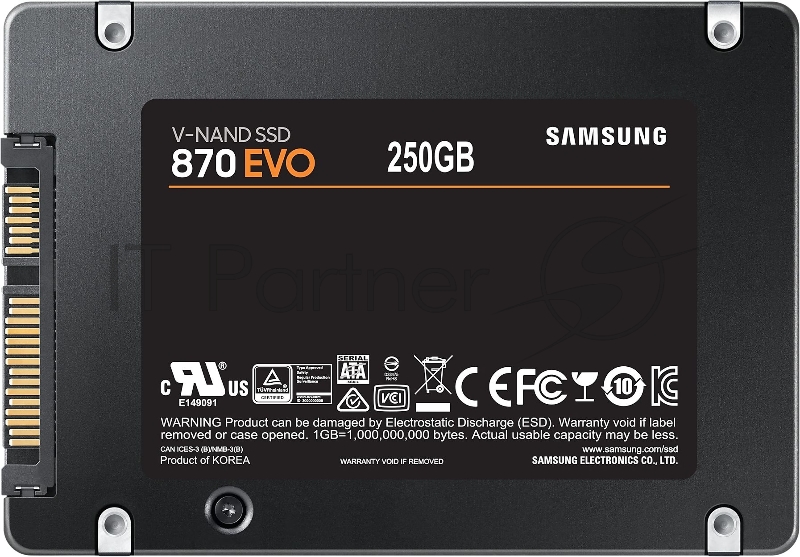 Накопитель SSD Samsung 250Gb 870 EVO MZ-77E250B/EU/CN