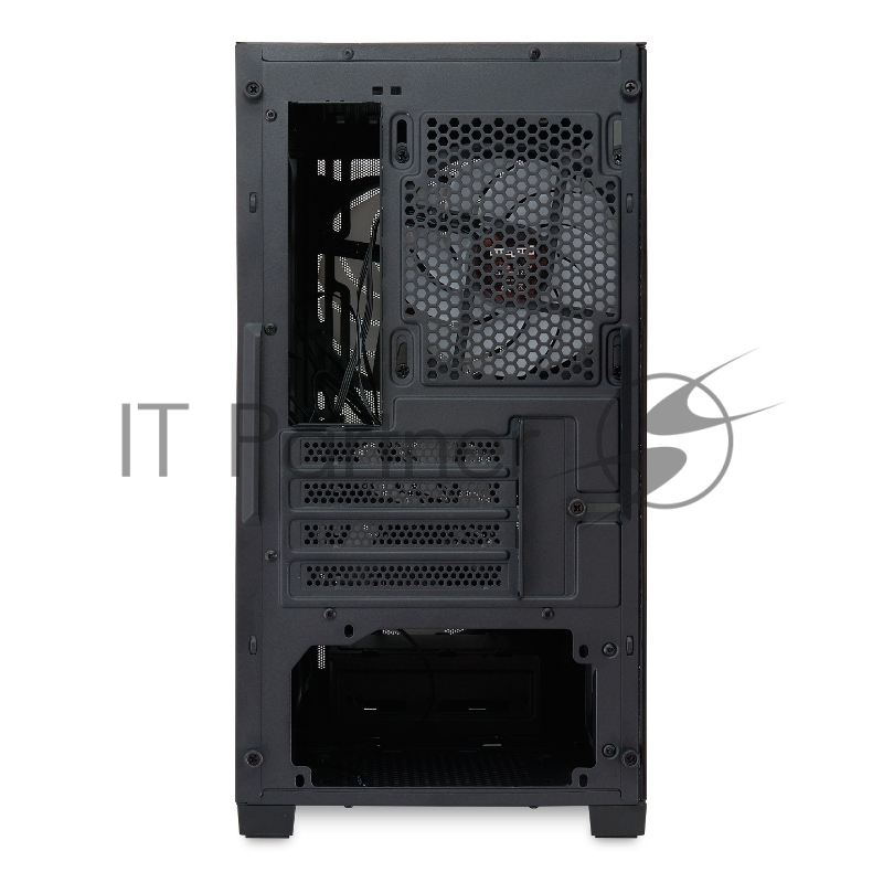 Корпус без блока питания/ HSPD M321, Mesh Mini-tower, Black, slide TG, 0.45 SPCC, 2x140mm ARGB+1x120mm ARGB mATX, mITX 160/340/184mm 2x2.5, 2x3.5, 4xPCI 2xUSB-A 3.0, 1xUSB-A 1.0 390x200x385mm