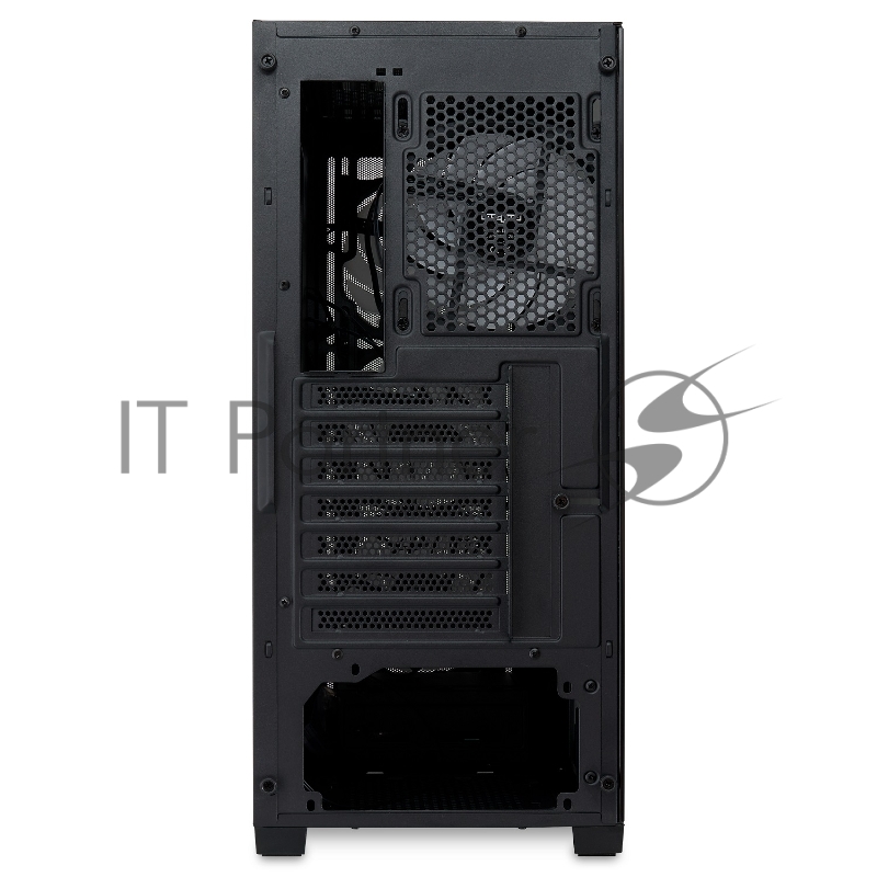 Корпус без блока питания/ HSPD M521, Mesh Mid Tower, Black, slide TG, 0.45 SPCC, 4x120mm ARGB ATX, mATX, mITX 160/330/184mm 2x2.5, -, 7xPCI 2xUSB-A 3.0, 1xUSB-A 1.0 390x200x449mm