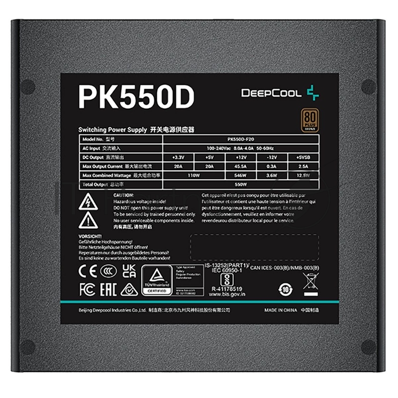 Блок питания Deepcool PK550D (R-PK550D-FA0B-WGEU)
