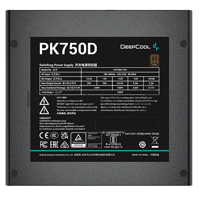 Блок питания Deepcool PK750D (R-PK750D-FA0B-WGEU)