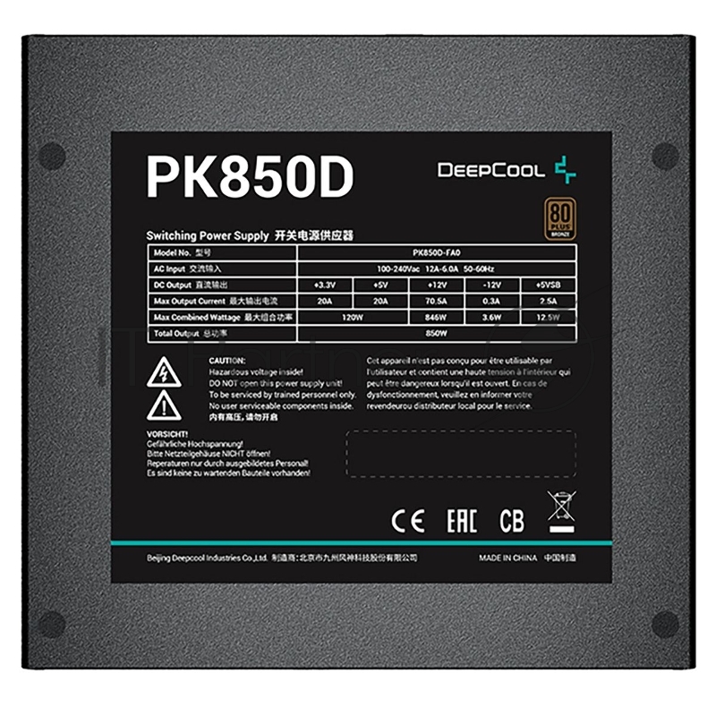 Блок питания Deepcool PK850D (R-PK850D-FA0B-WGEU)