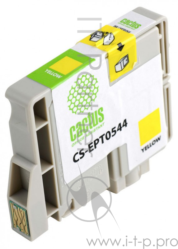 Картридж струйный Cactus CS-EPT0544 желтый для Epson Stylus Photo R800/R1800 (16.2мл)