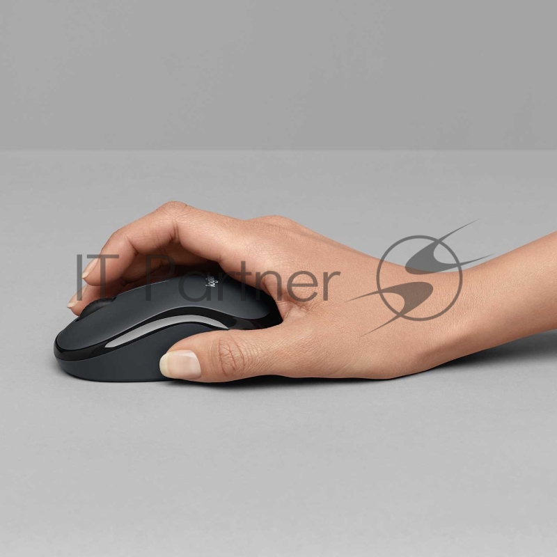 Мышь беспроводная Logitech M220 SILENT черный, 1000 dpi, радиоканал, USB, кнопки - 3