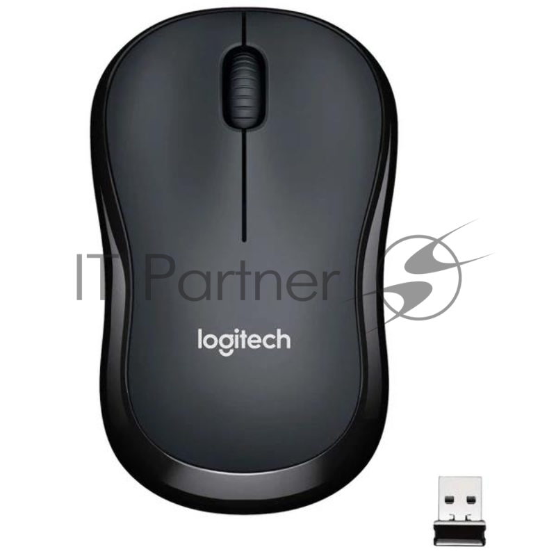 Мышь беспроводная Logitech M220 SILENT черный, 1000 dpi, радиоканал, USB, кнопки - 3