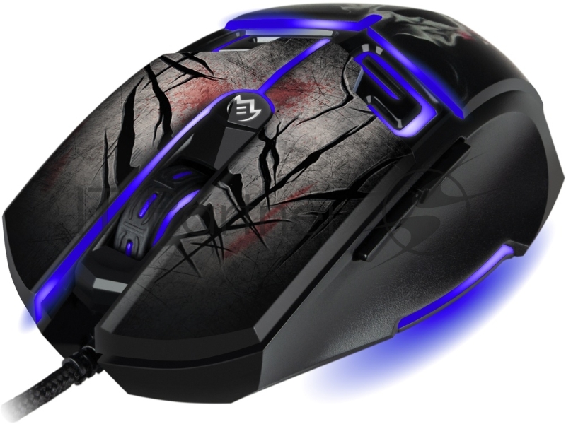 Игровая мышь SVEN RX-G805 (5+1кл. 500-8000 DPI, ПО, принт, подсветка, игров. упак)