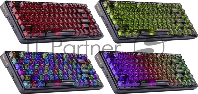 Defender Беспроводная клавиатура Elf Pro RU,RGB,черн,BT+2.4G,гаскет_5