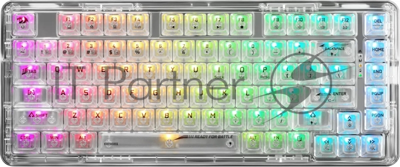 Defender Беспроводная клавиатура Elf Pro RU,RGB,бел,BT+2.4G,гаскет_5