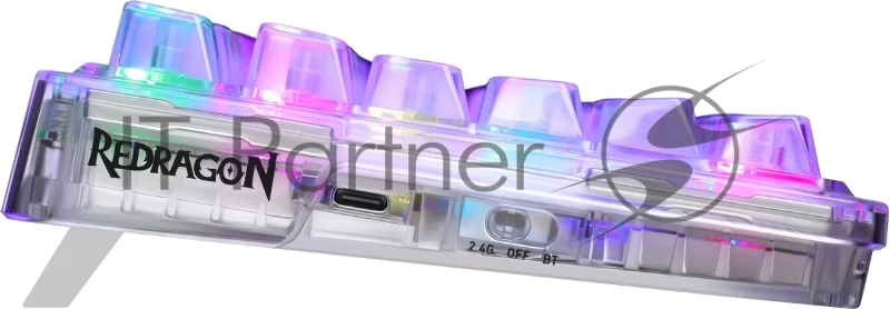 Defender Беспроводная клавиатура Elf Pro RU,RGB,бел,BT+2.4G,гаскет_5