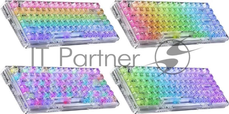 Defender Беспроводная клавиатура Elf Pro RU,RGB,бел,BT+2.4G,гаскет_5