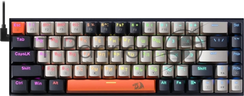 Defender Механическая клавиатура Ryze RU,RGB,проводная,68кн._5