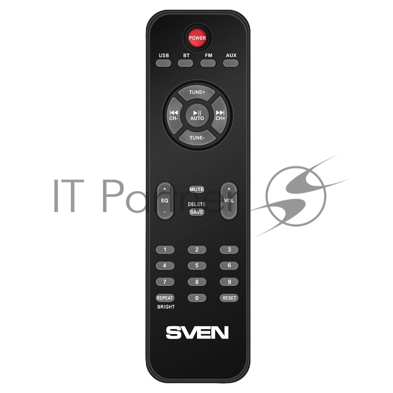 Колонки SVEN MS-315 2.1 чёрные (2x13W + 20W, Bluetooth, ПДУ, USB flash, LED-дисплей, FM-радио)