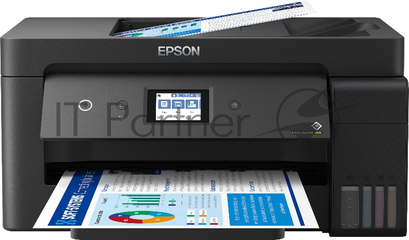 МФУ струйный EPSON L14150 (C11CH96502) 001 INK, A3, цветной, печ. до 38/24 стр/мин. (ч/б/цв.), 4800x1200 dpi (печ.), 2400x1200 dpi (скан.), USB, RJ-45, Wi-Fi