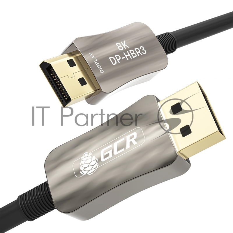 GCR Кабель 2.0m оптический DP v1.4 Ultra HD 8K 60Hz, 4K 144Hz, HBR3, 32.4 Гбит/с, GCR-54779