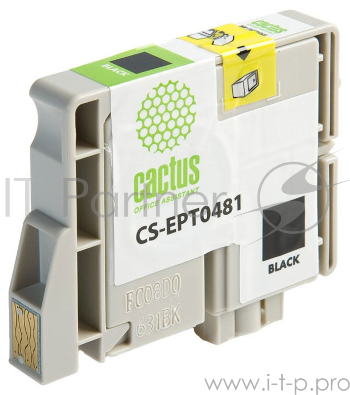 Картридж струйный Cactus CS-EPT0481 черный для Epson Photo R200 R220 R300 R320 (14,4ml)