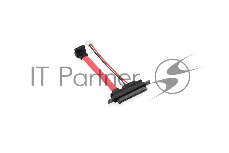 Кабель SATA 22pin F to sata 7pin F 90 градусов + 2P HS GCR