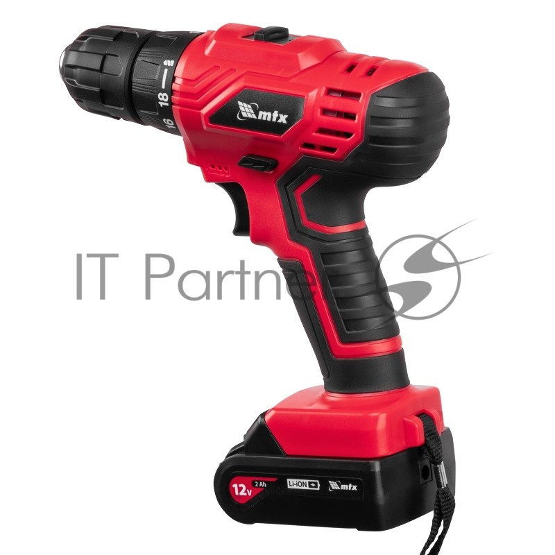 Дрель-шуруповерт аккумуляторная MCDL-12-02, Li-Ion, 12 В, 2 акк. MTX
