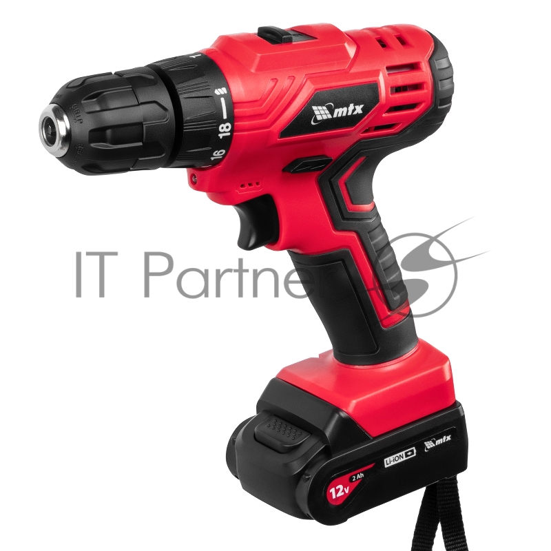 Дрель-шуруповерт аккумуляторная MCDL-12-02, Li-Ion, 12 В, 2 акк. MTX