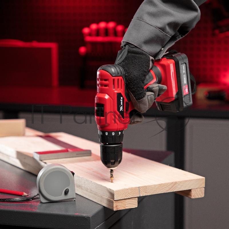 Дрель-шуруповерт аккумуляторная MCDL-18-02, Li-Ion, 18 В, 2 акк. MTX