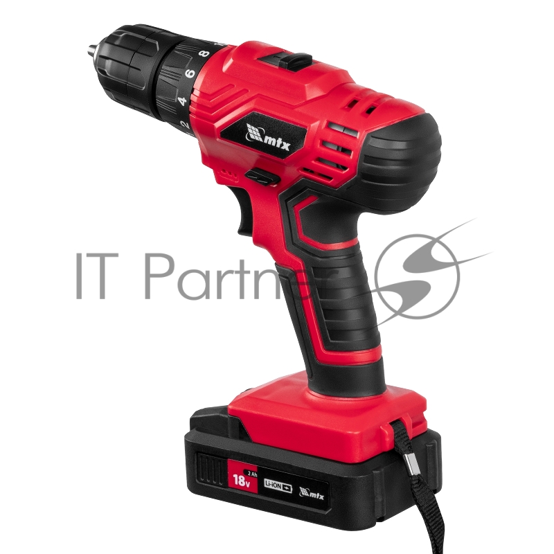 Дрель-шуруповерт аккумуляторная MCDL-18-02, Li-Ion, 18 В, 2 акк. MTX