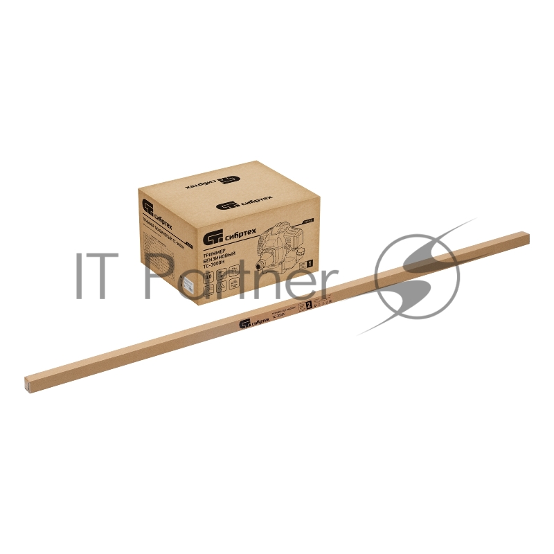 Триммер бензиновый ТС-3000Н, 52 см3, неразъемная штанга, состоит из 2 частей Сибртех