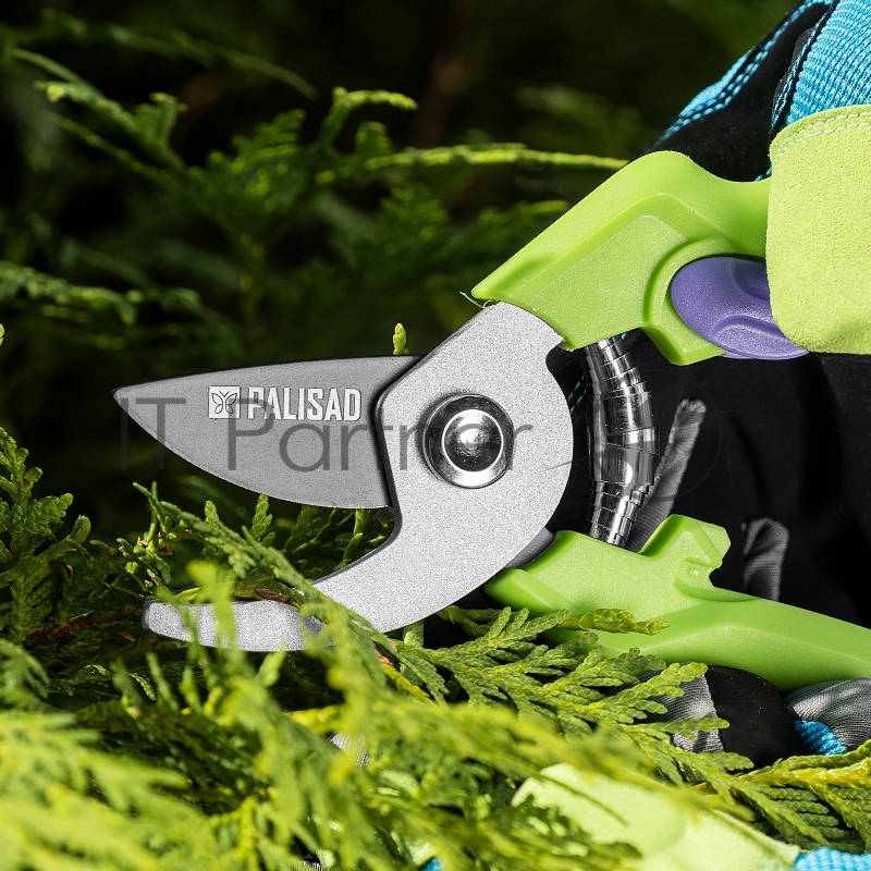 Секатор прямого реза, 190 мм, пластиковые рукоятки Palisad