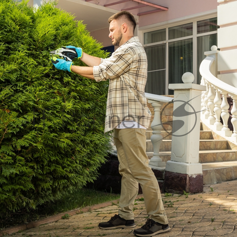 Секатор прямого реза, 210 мм, пластиковые рукоятки Palisad