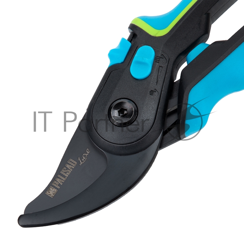 Секатор прямого реза, 225 мм, регулировка захвата, трехкомпонентные рукоятки, LUXE Palisad