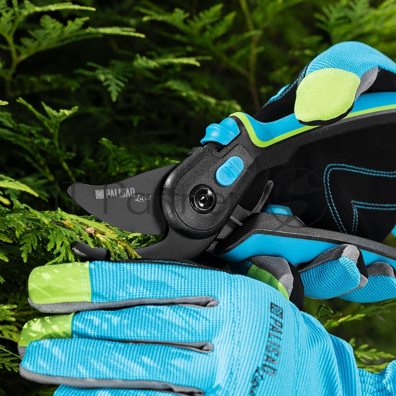 Секатор прямого реза, 225 мм, регулировка захвата, трехкомпонентные рукоятки, LUXE Palisad
